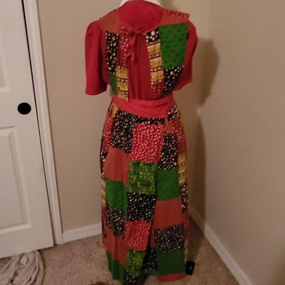 60s Design house vintage full wrap apron smock - Picture 3 of 6